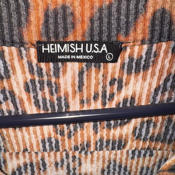 Leopard Print Ribbed Shacket - Picture 3 of 4